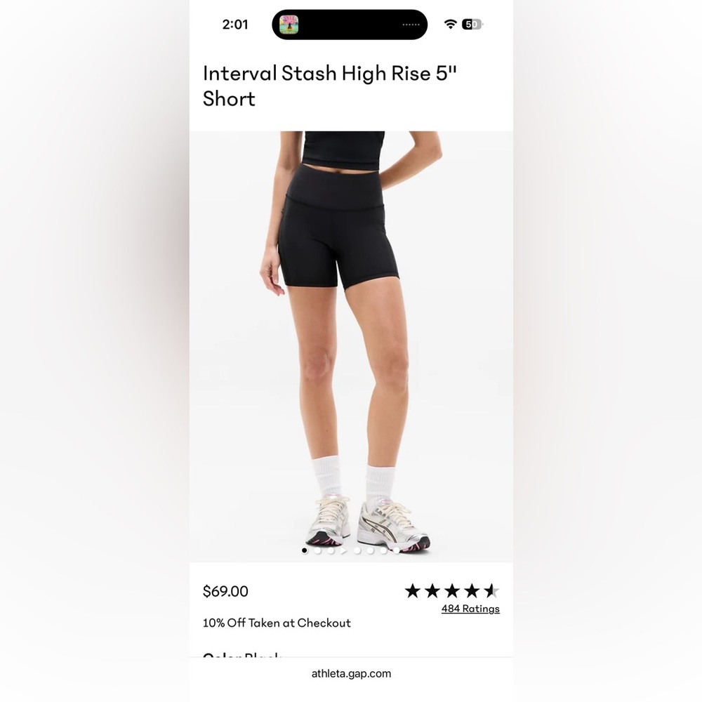 Athleta interval stash short
